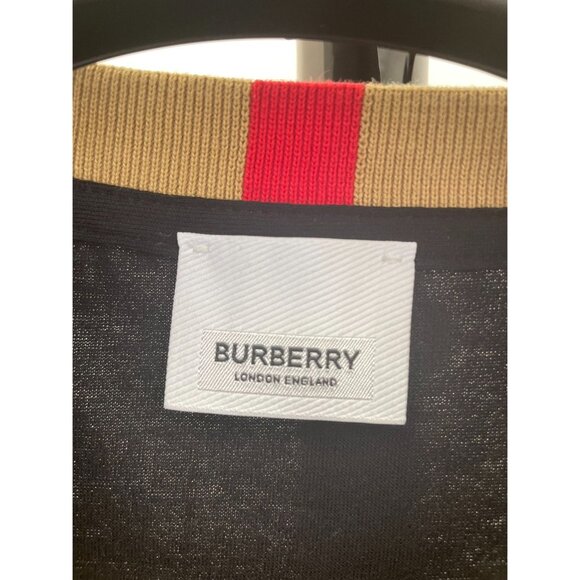 Burberry Jayson Icon Stripe Crewneck T-Shirt Black L 8078114 - Picture 4 of 8